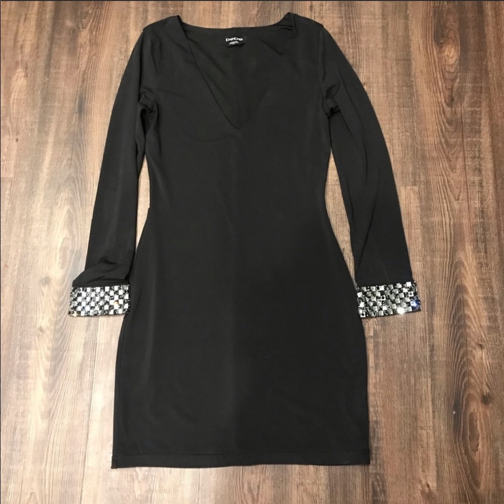 XS rhinestone Bebe dress